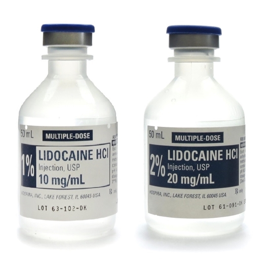 Lidocaine HCl Injection Fliptop Multiple Dose Vial 50 mL Each