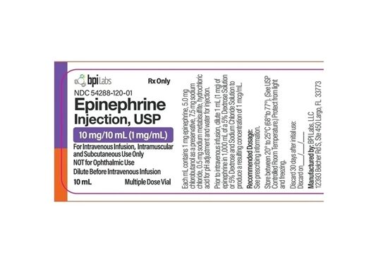 Epinephrine Injection 1 mgmL Multiple Dose Vial 10 mL Each