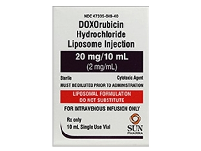 Doxorubicin Hydrochloride Liposome Injection 2 mg/mL, Single Dose Vial 10 mL, Each