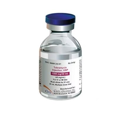 Tobramycin Injection 40 mg/mL, Multiple Dose Vial 30 mL, Each