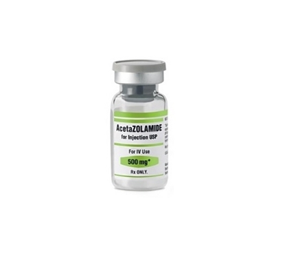 Acetazolamide Injection 500 mg/Vial, Single Dose Vial 10 mL, Each