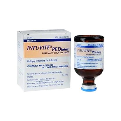 INFUVITE® Pediatric Multiple Vitamins Injection 400 - 200 / 5 mL, Single Dose Vial 5 mL, 5/Box