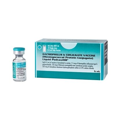 Haemophilus-b Conjugate Vaccine, Liquid PedvaxHIB® Injection, Single Dose Vial 0.5mL, 10/Tray