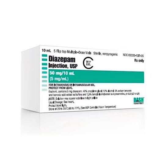 Diazepam CIV 5mgmL MDV 10mL 5 VialsTray