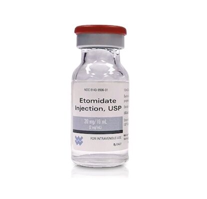 Etomidate Injection 2 mg/mL, Single Dose Vial 10 mL, 10/Tray