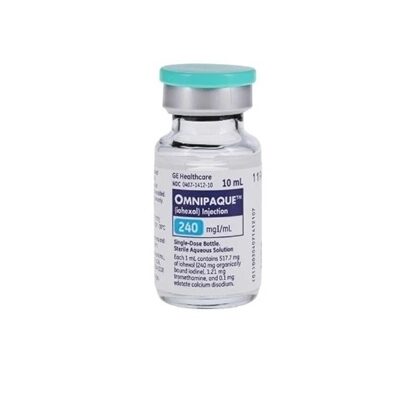 Omnipaque™ Iohexol Injection 240 mg/mL, Single Dose Vial 10 mL, 10/Tray