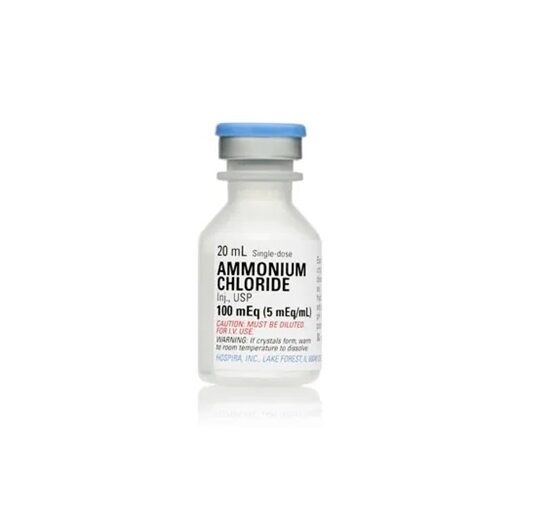 Ammonium Chloride Injection 100 mEq Fliptop Single Dose Vial 20 mL 25Tray