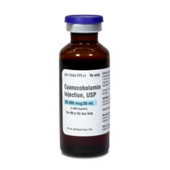 Cyanocobalamin B12 Injection 1000 mcgmL Multiple Dose Vial 30 mL Each