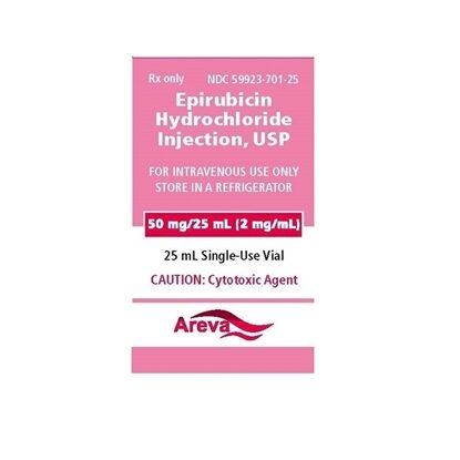 Epirubicin HCl Injection 2 mg/mL, Single Dose Vial 25 mL, Each