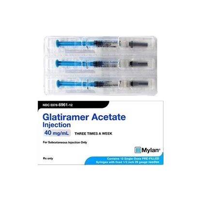 Glatiramer Acetate Injection 40 mg/mL, Prefilled Syringe 1 mL, 12/Box