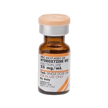 Hydroxyzine HCl 25 mg/mL, Single Dose Vial 1 mL, 25/Tray