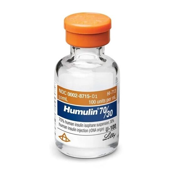 Humulin 7030 Insulin Human Injection 100 UmL Multiple Dose Vial 10 mL Each