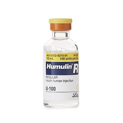 Humulin® R Human Insulin Injection 100 U/mL, Multi Dose Vial 10 mL, Each