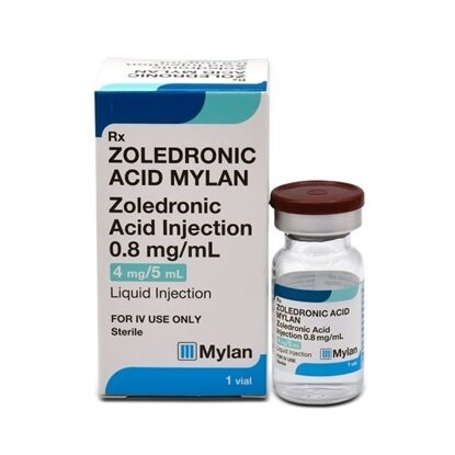 Zoledronic Acid Injection 0.8 mg/mL, Single Dose Vial 5 mL, Each