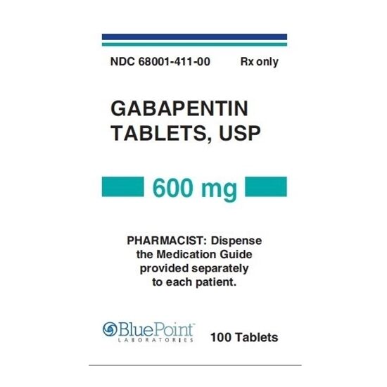 Gabapentin 600mg Tablets 100Bottle