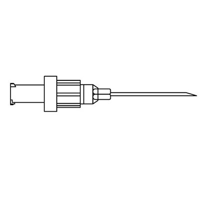 Backcheck Valve w/17G x 1" Needle, Non-DEHP/Latex, 100/Case