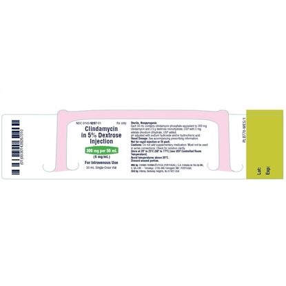 Clindamycin in 5% Dextrose Injection, Single Dose Vial 50 mL, Each