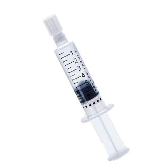 Sodium Chloride Flush Syringe 9mgmL Needleless 5mL 30 SyringesBox