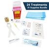 IV Therapy Supplies Kit  24 Treatments  Standard Catheter