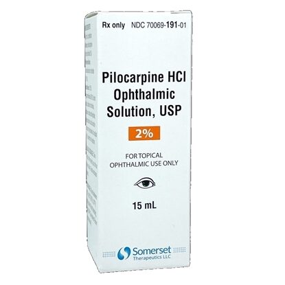 Pilocarpine HCl, Ophthalmic Solution, 2%, Drops, 15mL Bottle