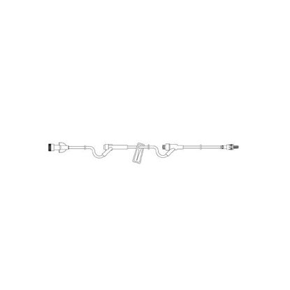 Amsino IV Extension Set, Small Bore 6" Tubing With 2 Needle-Free Ports, 50/Case