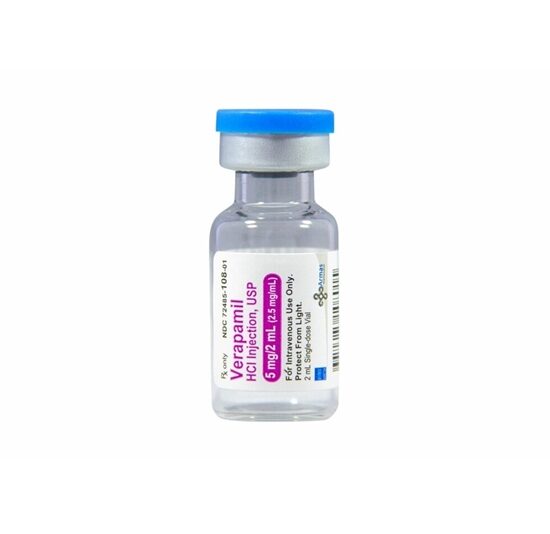 Verapamil HCl Injection 25 mgmL Single Dose Vial 2 mL 5Tray