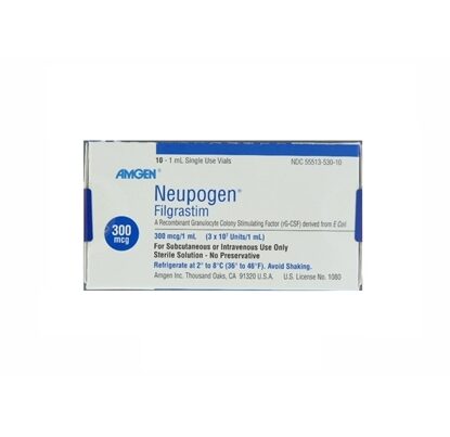 NEUPOGEN® Filgrastim 300 mcg/mL, Single Dose Vial 1 mL, 10/Tray