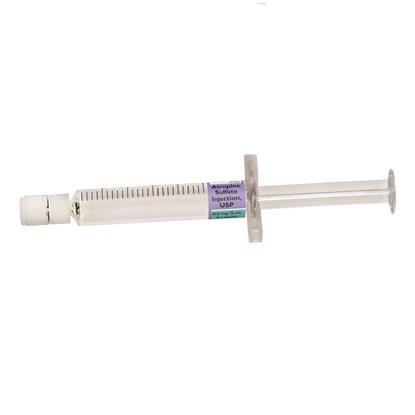 Atropine Sulfate Injection 0.1 mg/mL, Prefilled Syringe 5 mL, Each