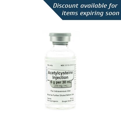 Acetylcysteine Injection 200 mg/mL, Single Dose Vial 30 mL, Each