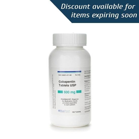 Gabapentin  600mg  Tablets  100Bottle