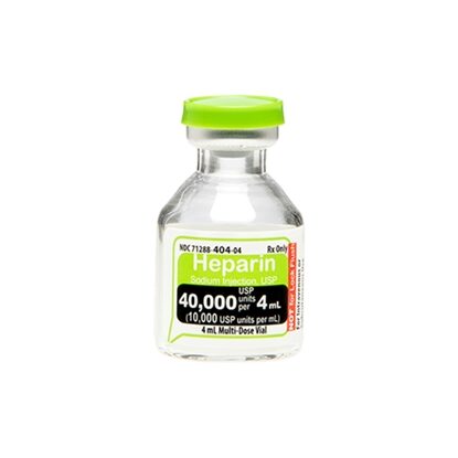 Heparin Sodium Injection 10000 U/mL, Multiple Dose Vial 4 mL, Each