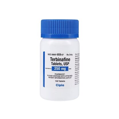 Terbinafine 250 mg Tablets, 100 Count