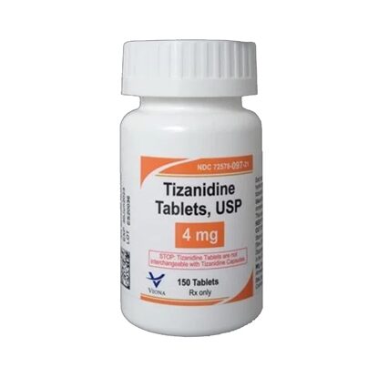 Tizanidine 4mg Tablets, 150/Bottle