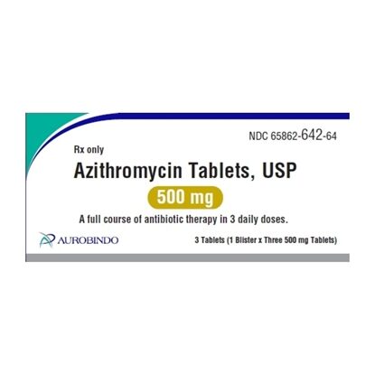 Azithromycin, 500mg Unit-Dose Tablets, 9/Box