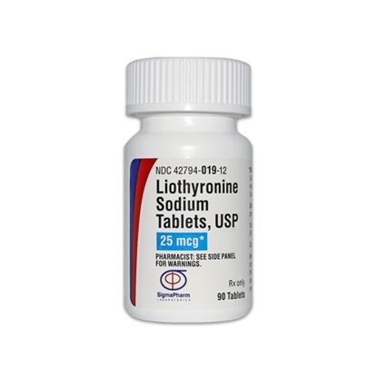 Liothyronine Sodium, 25mcg Tablets, 90/Bottle (Generic for Cytomel)