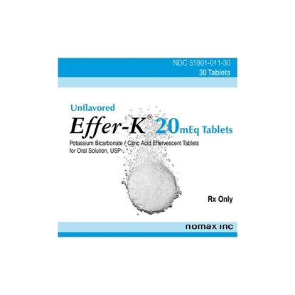 Effer-K® Potassium Bicarbonate 20 mEq Tablets, 30 Count