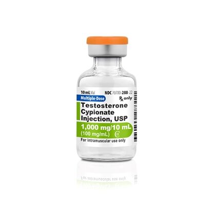 Testosterone Cypionate Injection 100 mg/mL, Multiple Dose Vial 10 mL, Each