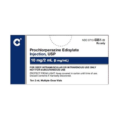 Prochlorperazine Edisylate Injection 5 mg/mL, Multi Dose Vial 2 mL, 10/Tray