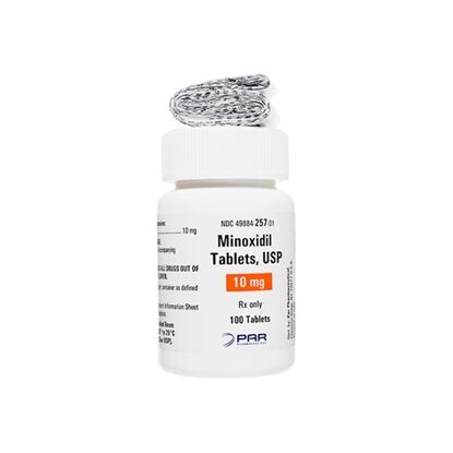 Minoxidil 10 mg Tablets, 100 Count