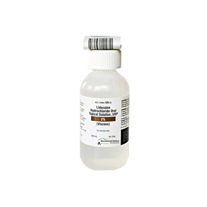 Lidocaine 2% Oral Solution, 100mL Bottle