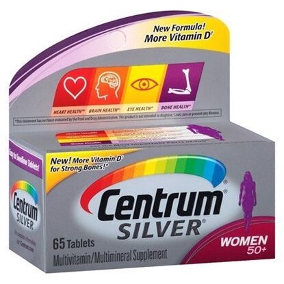 Centrum Silver®, Multivitamin Tablets for Women 50+, 65 Count