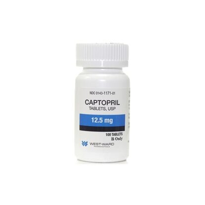 Captopril 12.5 mg Tablets, 100 Count