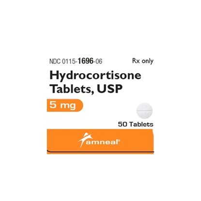 Hydrocortisone 5 mg Tablets, 50 Count