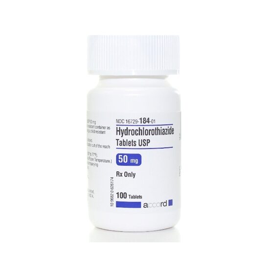 Hydrochlorothiazide 50 mg Tablets 100 Count